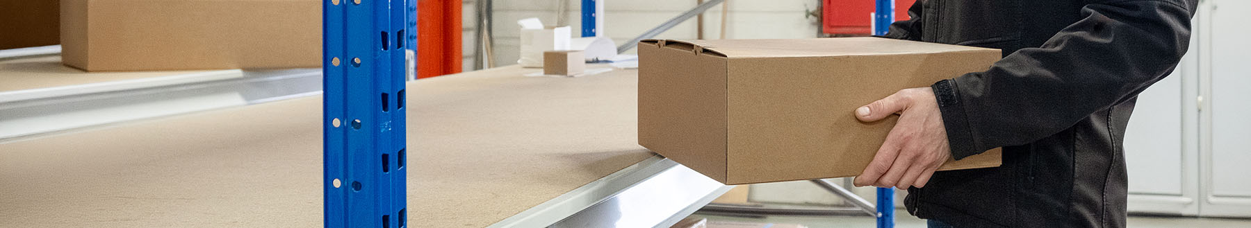 Paketannahme im Lager